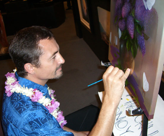 Victor Bregeda painting Lavender Dreams